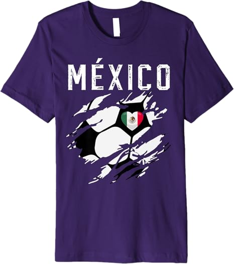 Mexico Retro Vintage Soccer Fan Men T-Shirt with Mexican Flag Heart – Premium Quality