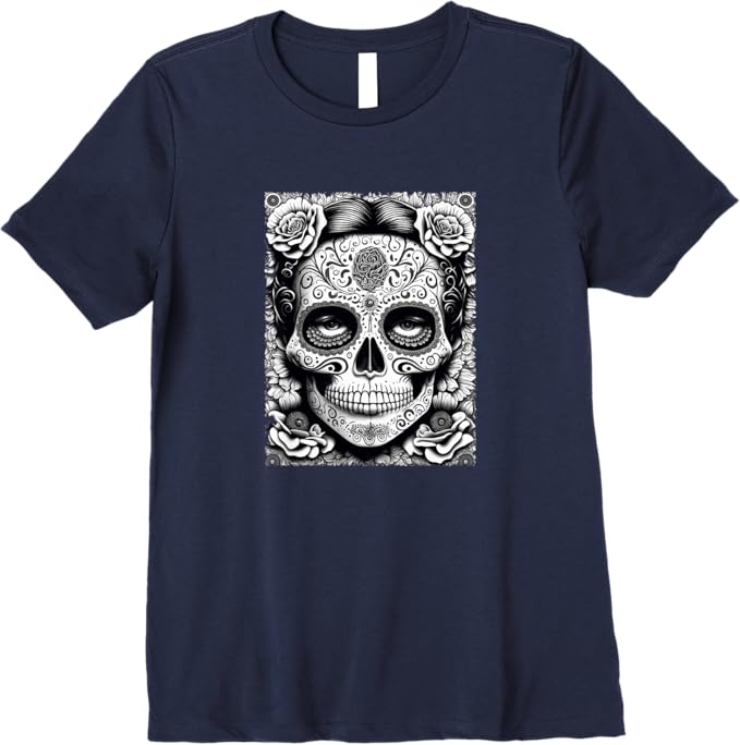Mexico Holiday Catrina Calaveras Skull Women T-Shirt – Día de los Muertos Premium Design