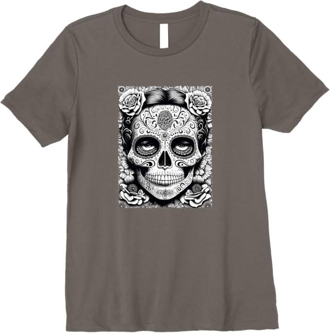 Mexico Holiday Catrina Calaveras Skull Women T-Shirt – Día de los Muertos Premium Design