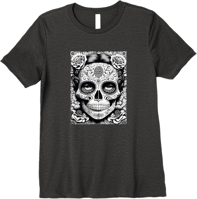 Mexico Holiday Catrina Calaveras Skull Women T-Shirt – Día de los Muertos Premium Design