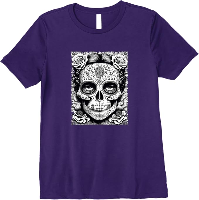 Mexico Holiday Catrina Calaveras Skull Women T-Shirt – Día de los Muertos Premium Design