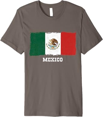 Vintage Mexico Flag Retro Bandera Mexicana Premium Men T-Shirt