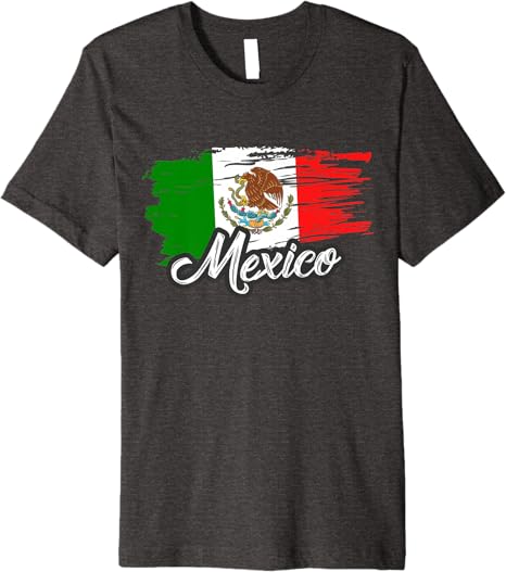 Retro Mexican Flag Vintage Bandera Mexicana Premium Men T-Shirt