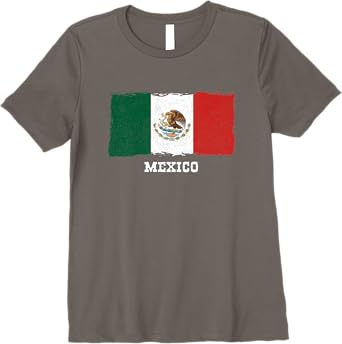 Vintage Mexico Flag Retro Bandera Mexicana Premium Women T-Shirt