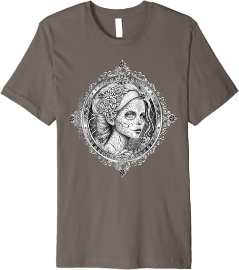 Mexican Día De Los Muertos Calaveras Catrina Premium Men T-Shirt