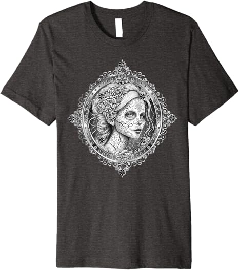 Mexican Día De Los Muertos Calaveras Catrina Premium Men T-Shirt