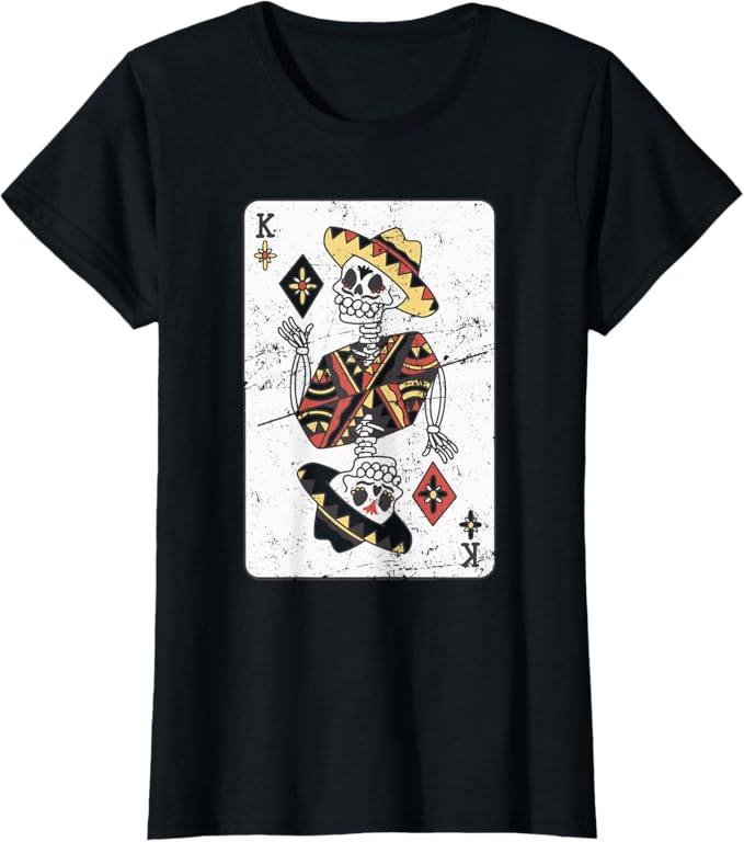 Vintage Mexican Chicano Card Women T-Shirt – Hombre Con Sombrero Design