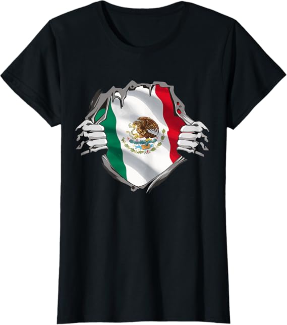 Mexican Superhero Women T-Shirt – Mexico Flag Bandera Mexicana Pride Apparel