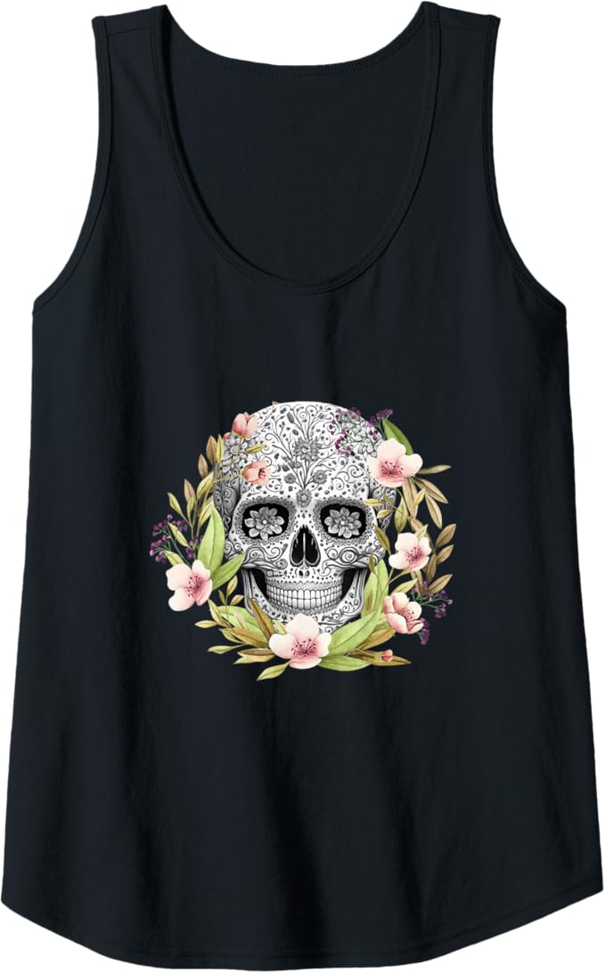 Calaveras Mexican Día de los Muertos Tank Top for Women
