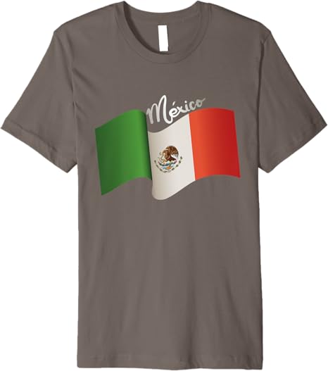 Vintage Mexican Flag Retro Bandera Mexicana Mexico Premium Men T-Shirt