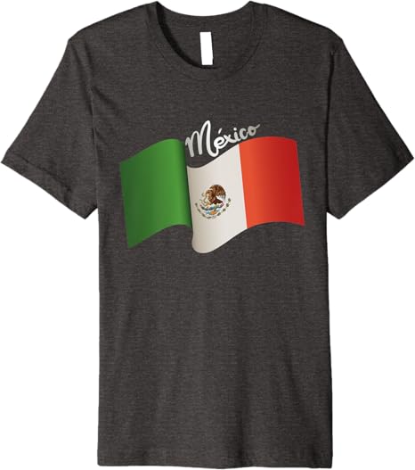 Vintage Mexican Flag Retro Bandera Mexicana Mexico Premium Men T-Shirt