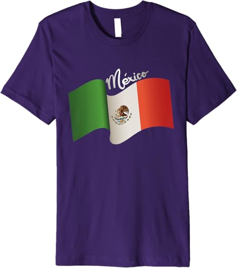 Vintage Mexican Flag Retro Bandera Mexicana Mexico Premium Men T-Shirt