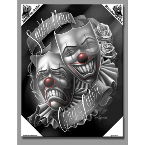DRAMA - Small Canvas Art - 12" X 16"