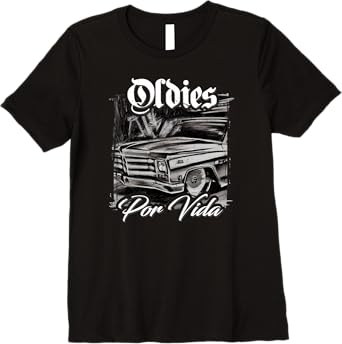 Oldies Por Vida Vintage Car Lowrider Mexican Chicano Premium Women T-Shirt