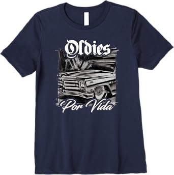 Oldies Por Vida Vintage Car Lowrider Mexican Chicano Premium Women T-Shirt