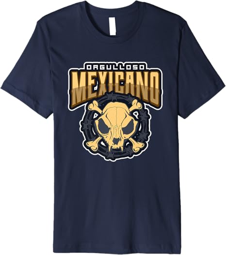 Orgulloso Mexicano Skull Mexican Chicano Premium Men T-Shirt