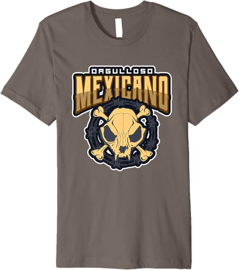 Orgulloso Mexicano Skull Mexican Chicano Premium Men T-Shirt
