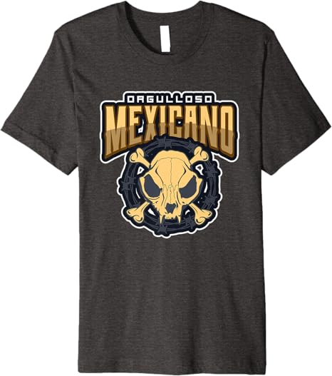 Orgulloso Mexicano Skull Mexican Chicano Premium Men T-Shirt