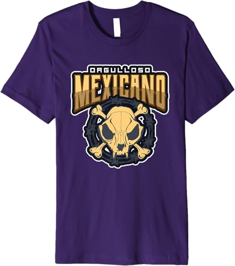 Orgulloso Mexicano Skull Mexican Chicano Premium Men T-Shirt
