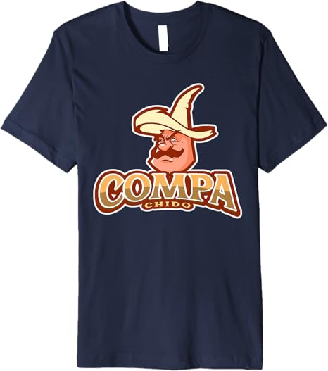 Compa Chido Funny Mexican Chicano Sombrero Men’s Premium T-Shirt