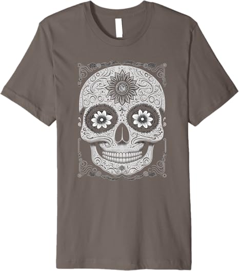 Calaveras Sugar Skull Day of the Dead Mexican Holiday Premium Men T-Shirt