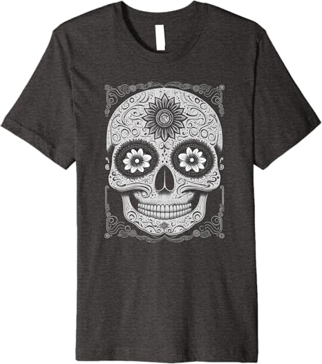 Calaveras Sugar Skull Day of the Dead Mexican Holiday Premium Men T-Shirt