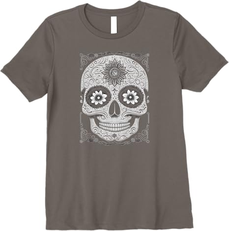Calaveras Sugar Skull Day of the Dead Mexican Holiday Premium Women T-Shirt