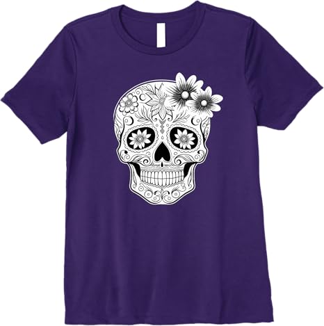 Dia De Los Muertos Mexican Skull Calaveras Premium Women T-Shirt