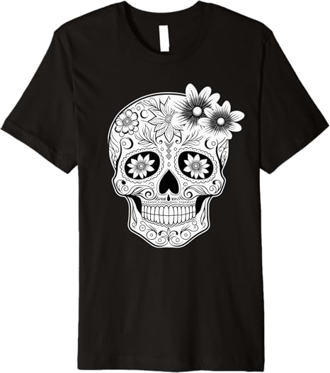Dia De Los Muertos Mexican Skull Calaveras Premium Men T-Shirt