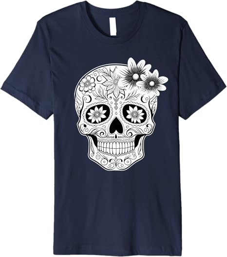 Dia De Los Muertos Mexican Skull Calaveras Premium Men T-Shirt