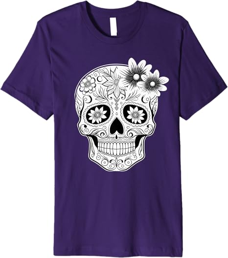 Dia De Los Muertos Mexican Skull Calaveras Premium Men T-Shirt