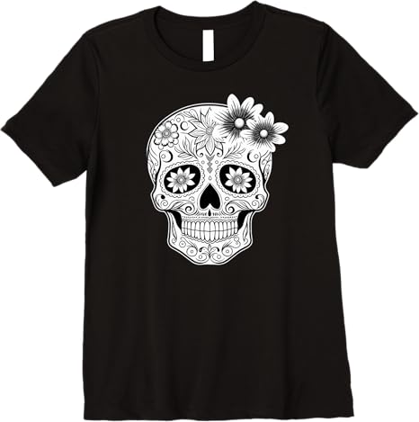 Dia De Los Muertos Mexican Skull Calaveras Premium Women T-Shirt