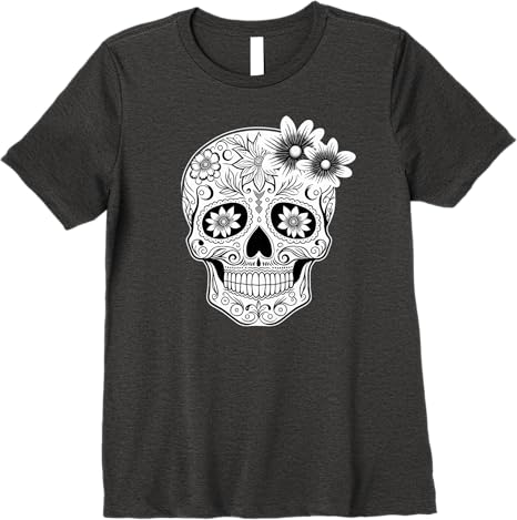 Dia De Los Muertos Mexican Skull Calaveras Premium Women T-Shirt