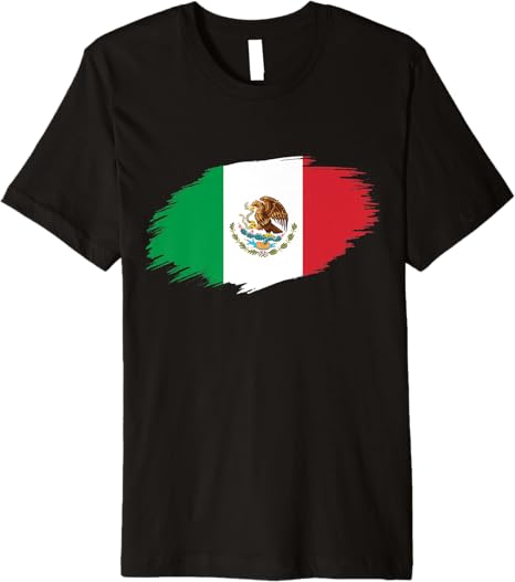 Mexico Flag Camiseta Bandera Mexicana Premium Men T-Shirt