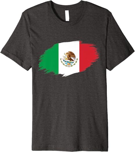 Mexico Flag Camiseta Bandera Mexicana Premium Men T-Shirt