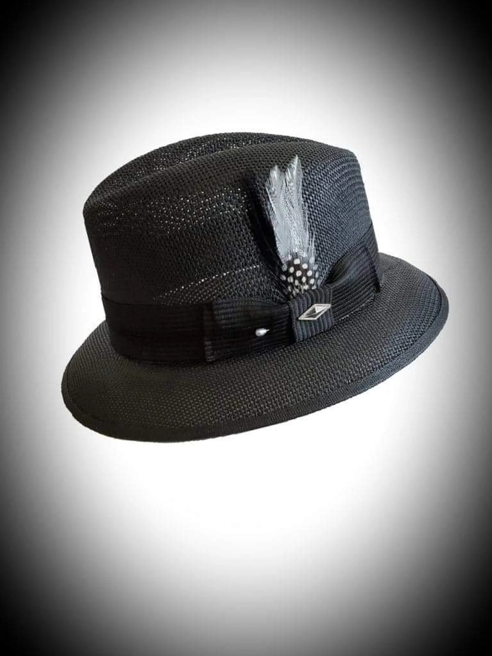 Black Fedora Lowrider Hat – Stylish Chicano-Inspired Headwear for Any Occasion