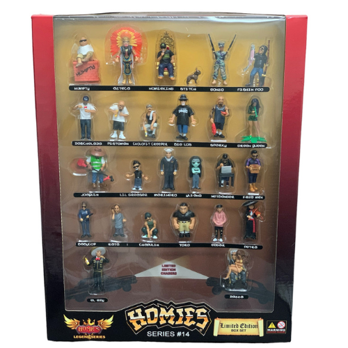 Homies Figures 1.75″ Series 14 Limited Edition Box With 2 2024 CHASE Figure 26 Pieces