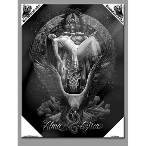 ALMA AZTECA - Small Canvas Art - 12" X 16"