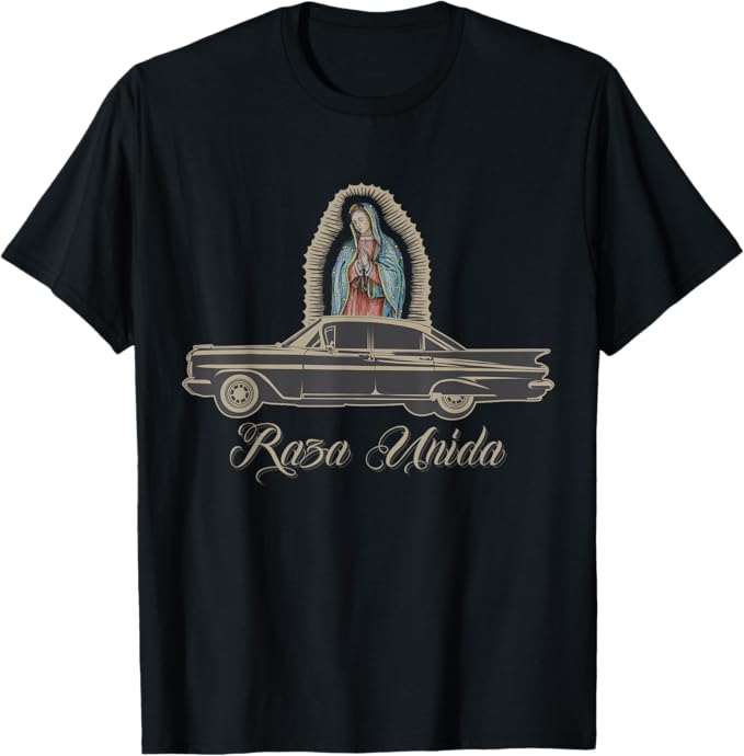 Raza Unida Chicano Lowrider Mexican Hombre Men T-Shirt - Stylish Latino Apparel