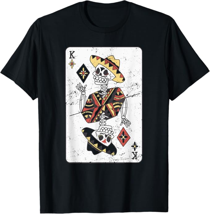 Vintage Mexican Chicano Card Men T-Shirt – Hombre Con Sombrero Design