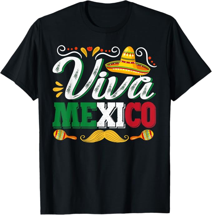 Viva Mexico Men T-Shirt – Mexican Cinco de Mayo Party Shirt