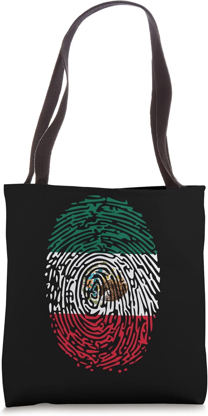 Mexico DNA Flag Tote Bag - Vintage Mexican Flag Pride Design