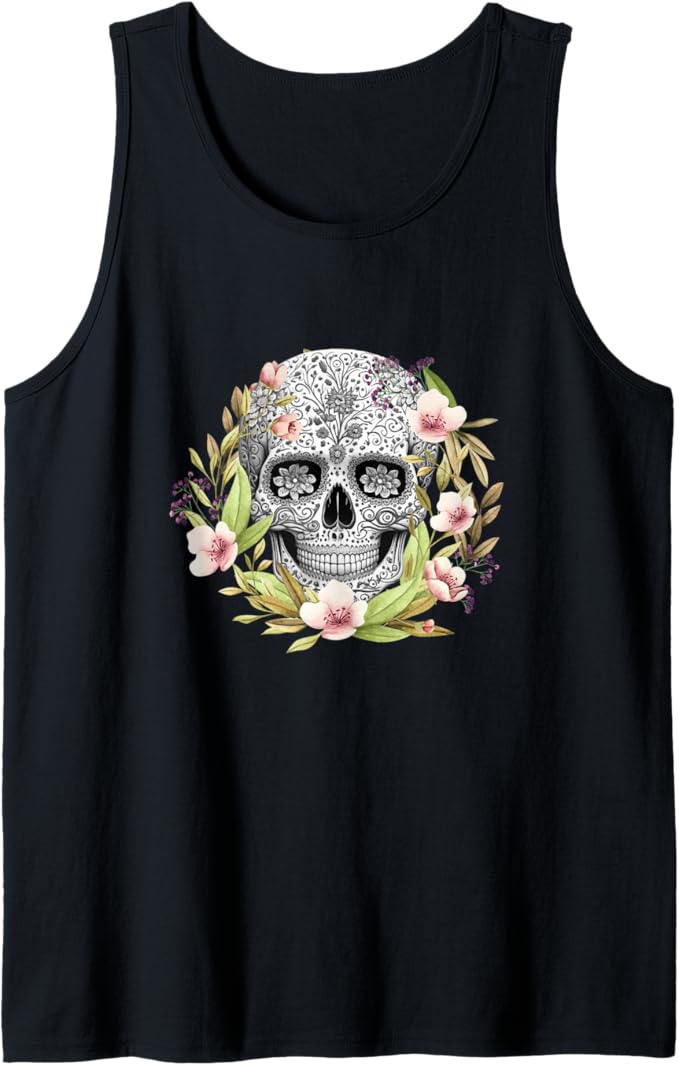Calaveras Mexican Día de los Muertos Tank Top for Men