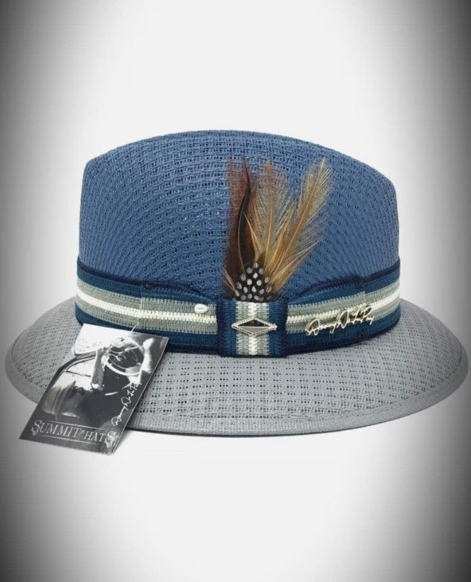 Danny De La Paz Signature Two-Tone Blue and Gray Lowrider Hat