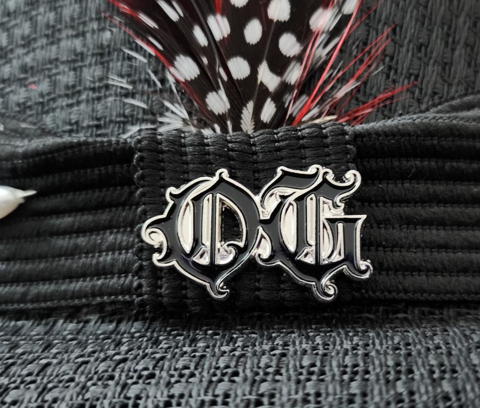 OG Old English Lapel Pin – Classic Stylish Accessory for Jackets, Hats, and Clothing