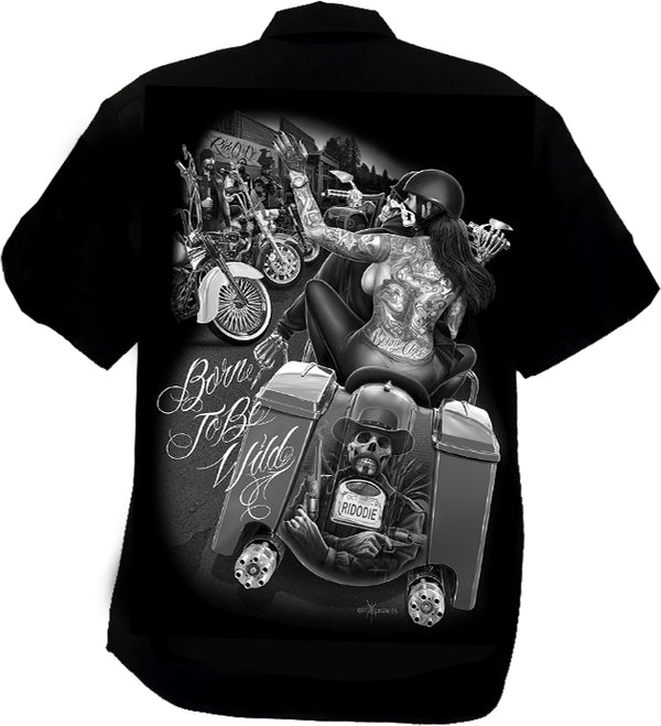 RIDE OR DIE - BORN TO BE WILD - Work Shirt