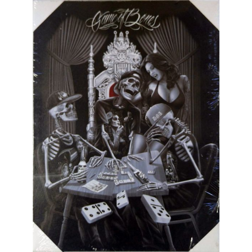 GAME OF BONES - Small Canvas Art - 12" X 16"