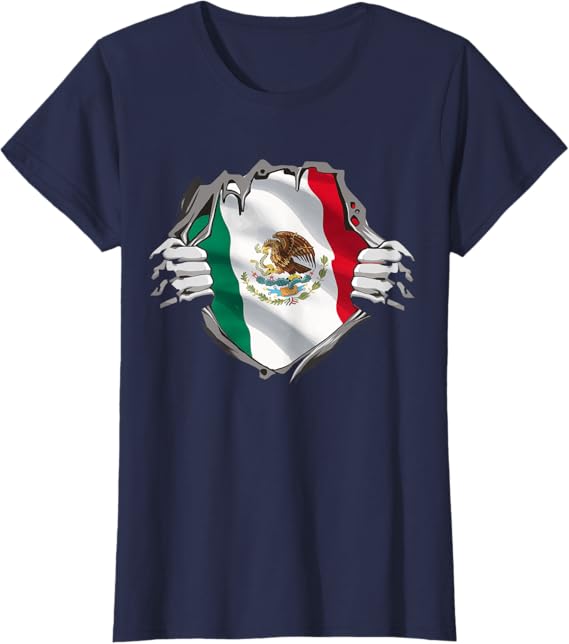 Mexican Superhero Women T-Shirt – Mexico Flag Bandera Mexicana Pride Apparel