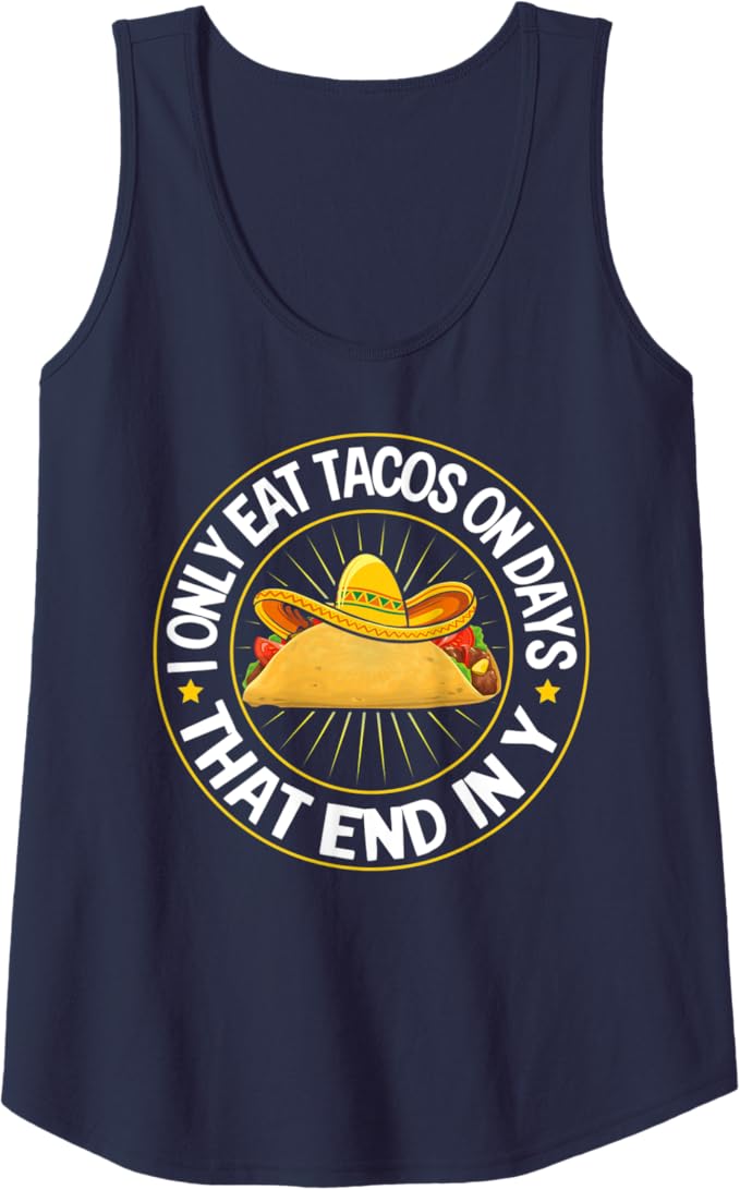 Tacos Women Tank Top for Mexican Cinco De Mayo Party Celebration