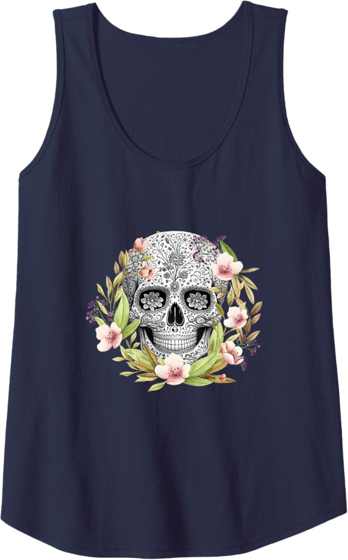 Calaveras Mexican Día de los Muertos Tank Top for Women